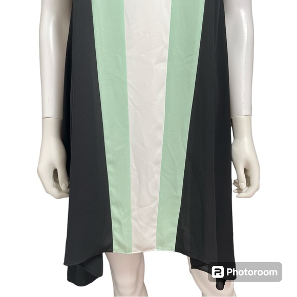 BCBGMaxAzria Chantal Colorblock Cut Out Flowy Sheath Dress Women's Size XS - Picture 4 of 9